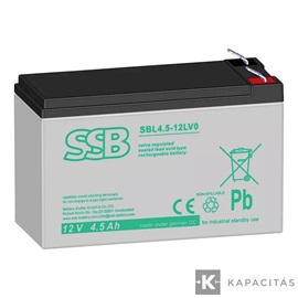 SSB 12V 4,5Ah zárt ólomakkumulátor