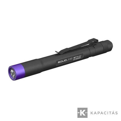 Solidline ST4 fémházas lámpa 180/80/10lm 2AAA TIB UV
