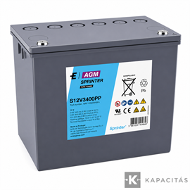 Sprinter S12V3400 PP V0 / XP-12V3000-V0 akkumulátor