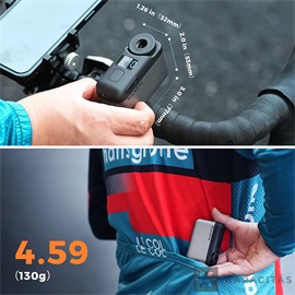 Flextail Tiny Bike Pump Pro – Hordozható elektromos kerékpárpumpa LED kijelzővel, 120 PSI