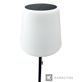 TUNGSRAM Álló lámpa napelemes 5W 450lm 3.000K 3xDIMM USB-C IP54 24x155cm, fekete-fehér