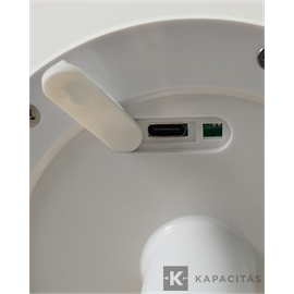 TUNGSRAM Álló lámpa napelemes 5W 450lm 3.000K 3xDIMM USB-C IP54 24x155cm, fekete-fehér