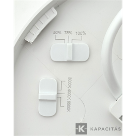 TUNGSRAM Fényhangolható mennyezeti lámpa | 3x teljesítmény (12W/18W/24W) és 3x színhő (CCT) 29.5x4.9cm IP40, fehér