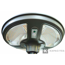 TUNGSRAM Kerti lámpa napelemes lámpatest TG-009  | 300W 4.500lm 3x színhő (CCT) mozgásérzékelő, távirányító IP65, szürke