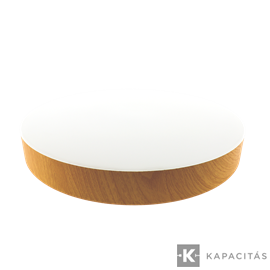 TUNGSRAM LED Mennyezeti lámpa 24W 3xCCT 2400lm 30x4.2cm IP44, keret: sárgás fa | TG-23S