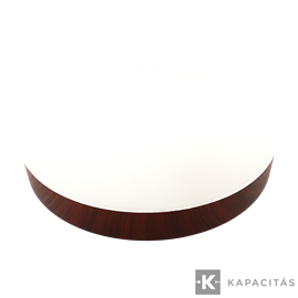TUNGSRAM LED Mennyezeti lámpa 24W 3xCCT 2400lm 30x4.2cm IP44, keret: sötét fa | TG-24S