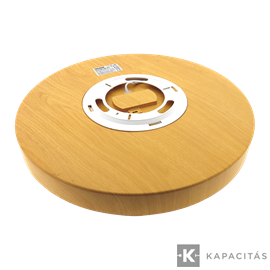 TUNGSRAM LED Mennyezeti lámpa 50W 3xCCT 5000lm 50x4.2cm IP44, +távirányító, keret: sárgás fa | TG-35S