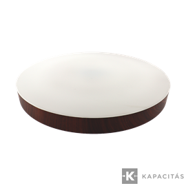 TUNGSRAM LED Mennyezeti lámpa 50W 3xCCT 5000lm 50x4.2cm IP44, +távirányító, keret: sötét fa | TG-36S