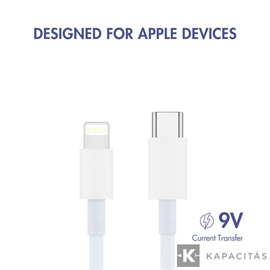 Uniross USB kábel, töltő, (lightning - USB-C) 2m