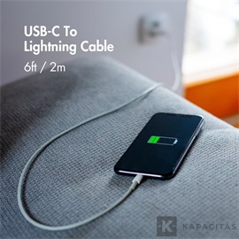 Uniross USB kábel, töltő, (lightning - USB-C) 2m