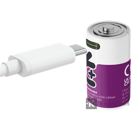 Uniross RCR123 Li-ion USB-C 3.7V 34,5mm 500mAh