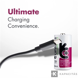Uniross RCR123 Li-ion USB-C 3.7V 34,5mm 500mAh