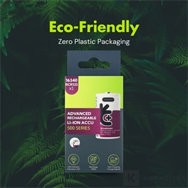 Uniross RCR123 Li-ion USB-C 3.7V 34,5mm 500mAh