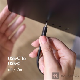Uniross USB-C - USB-C kábel, 2m, Charge + Sync