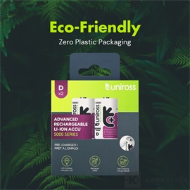 Uniross li-ion tölthető akku D / góliát USB-C 1,5V 2db/csomag