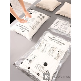 Flextail vákuumzsák szett – 4 db 40 × 60 cm-es újrahasználható tárolózsák S méret