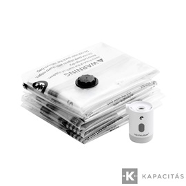 Flextail vákuumzsák szett – 4 db 40 × 60 cm-es újrahasználható tárolózsák S méret