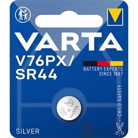 Varta V76PX SR44 1,55V / 145mAh ezüstoxid gombelem