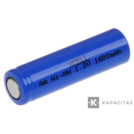 XCell short AA 1,2V 1600mAh Ni-MH ipari akkumulátor cella