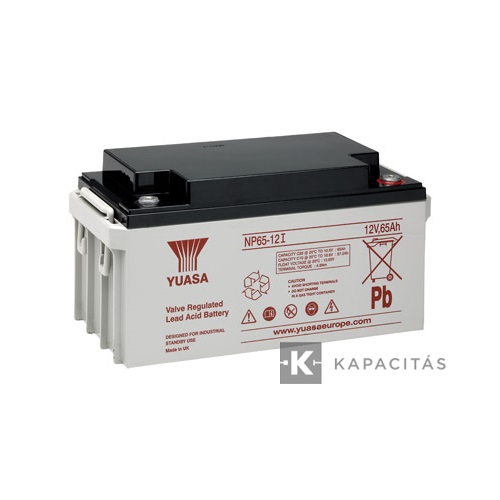 Yuasa 12V 65Ah zárt ólomakkumulátor