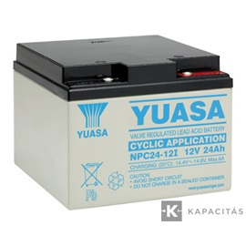 Yuasa 12V 24Ah zárt ólomakkumulátor