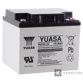 Yuasa 12V 50Ah zárt ólomakkumulátor
