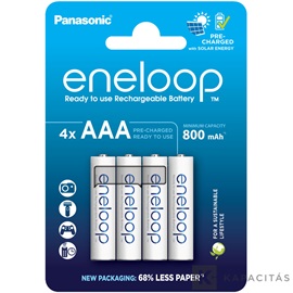 eneloop BK-4MCDE/4BE AAA/mikro 800mAh Ni-MH akkumulátor 4db/csomag