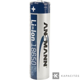 ANSMANN 18650 Li-ion 2600mAh védett akkumulátor