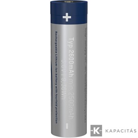 ANSMANN 18650 Li-ion 2600mAh védett akkumulátor USB töltéssel