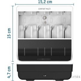 ANSMANN Comfort Multi akkumulátor töltő 1-4db AA/AAAC/D 1db 9V akkuhoz