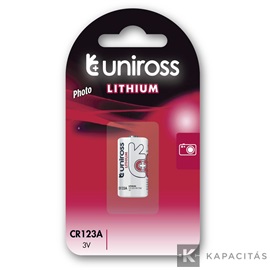 Uniross CR123A lítium fotó elem