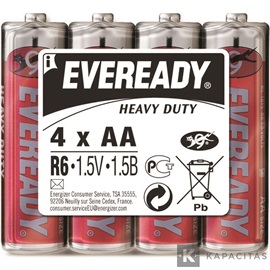 EVEREADY AA/ceruza 1,5V szén-cink elem 4db/csomag