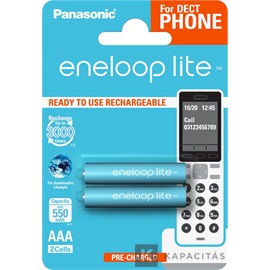 eneloop lite BK-4LCCE/2DE AAA/mikro 550mAh Ni-MH akkumulátor 2 db/csomag