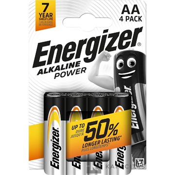 Energizer Alkaline Power 1,5V AA/ceruza alkáli elem 4 db/csomag