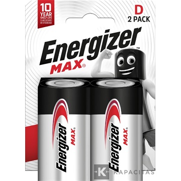 Energizer MAX 1,5V góliát alkáli elem 2 db/csomag