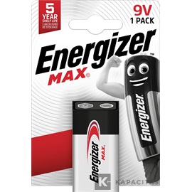 Energizer MAX 9V 6LF22 alkáli elem 1 db/csomag