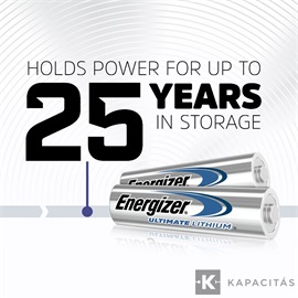 Energizer Ultimate Lithium 1,5V AA/ceruza alkáli elem 2 db/csomag