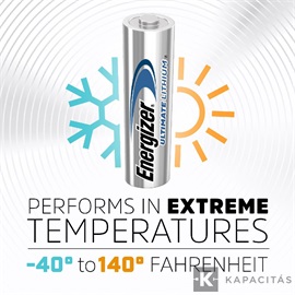 Energizer Ultimate Lithium 1,5V AA/ceruzaalkáli elem 4 db/csomag