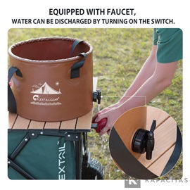 Flextail Flex Bucket 20L – Összecsukható kemping vödör