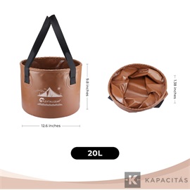 Flextail Flex Bucket 20L – Összecsukható kemping vödör