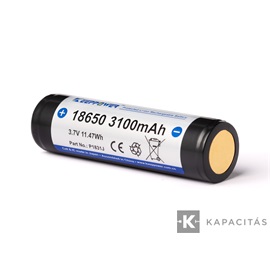 KeepPower 18650 3,7V 3200mAh védett Li-ion akkumulátor