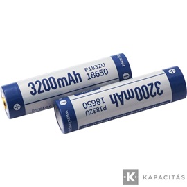 KeepPower 18650 3,7V 3200mAh védett Li-ion akkumulátor USB