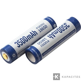 KeepPower 18650 3,7V 3500mAh védett Li-ion akkumulátor USB