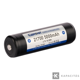 KeepPower 21700 3,7V 5000mAh védett Li-ion akkumulátor