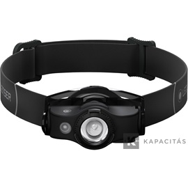 LEDLENSER MH4 outdoor LED tölthető fejlámpa 400lm/180m 1xLi-ion, fekete