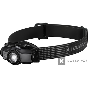LEDLENSER MH5 outdoor tölthető LED fejlámpa 400lm/180m 1x14500 Li-ion, fekete/szürke