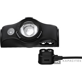 LEDLENSER MH5 outdoor tölthető LED fejlámpa 400lm/180m 1x14500 Li-ion, fekete/szürke