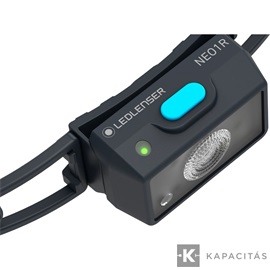LEDLENSER NEO1R 250lm tölthető futó-túra fejlámpa 80m Li-ion/ Fekete/kék