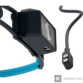 LEDLENSER NEO1R 250lm tölthető futó-túra fejlámpa 80m Li-ion/ Fekete/kék