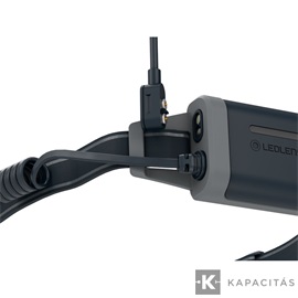 LEDLENSER NEO5R 600lm tölthető futó-fejlámpa 100m Li-ion/ Fekete/szürke